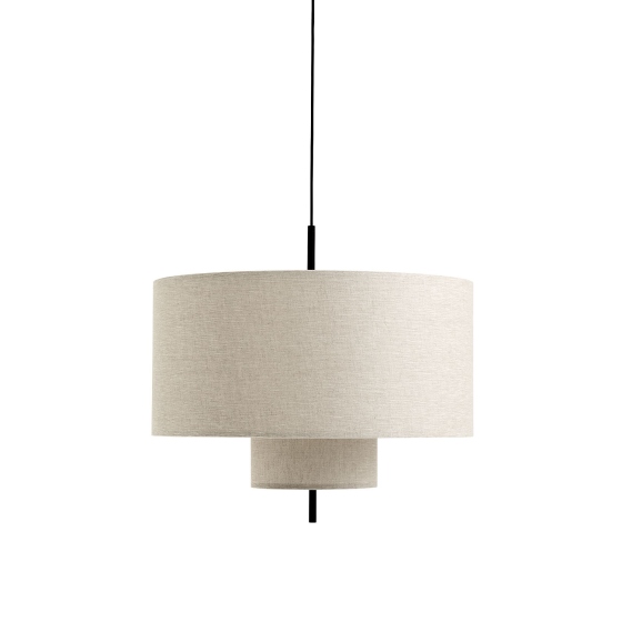 Margin | lampa wisząca Ø70 cm | beżowy abażur