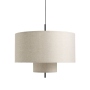Margin | lampa wisząca Ø90 cm | beżowy abażur