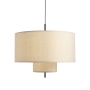 Margin | lampa wisząca Ø90 cm | beżowy abażur