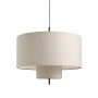 Margin | lampa wisząca Ø90 cm | beżowy abażur