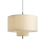 Margin | lampa wisząca Ø90 cm | beżowy abażur