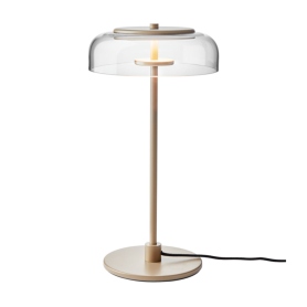 BLOSSI TABLE | lampa stołowa | nordycki złoty / przezroczyste szkło