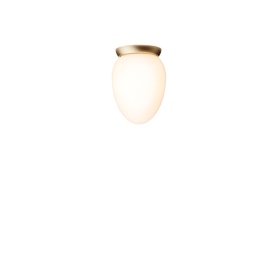 Rizzatto 171 | lampa sufitowa | satynowy mosiądz / opal