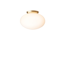 Rizzatto 301 | lampa sufitowa | satynowy mosiądz / opal