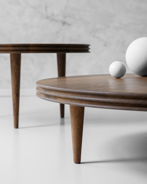 Groove Coffee Table | dk3 | Drewniany stolik kawowy