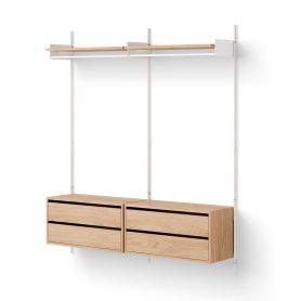 New Works Wardrobe Shelf Cabinet w. Drawers | system regałów - garderoba z szafką z szufladami