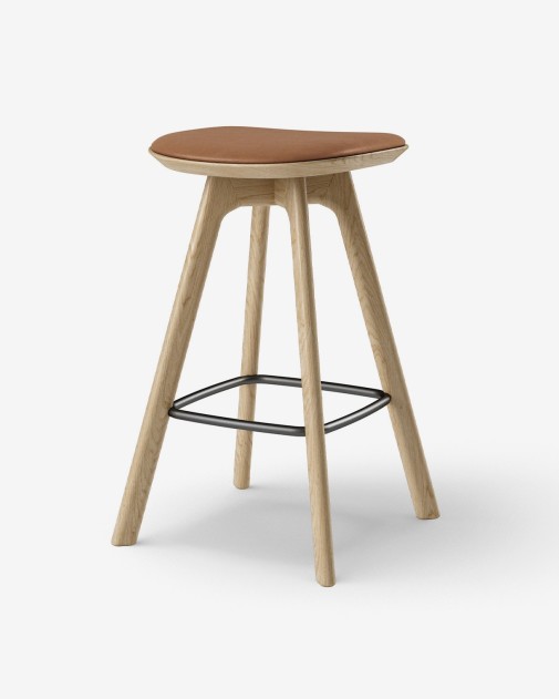 Pauline Bar Stool | Brdr. Krüger | Designerski hoker drewniany