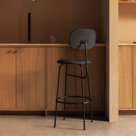 Afteroom Bar Chair Plus | krzesło barowe z szerokim oparciem / tapicerowane siedzisko / tapicerowane oparcie | h. 75 cm