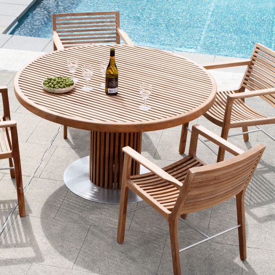 RIB Round Dinning Table | okrągły stół ogrodowy