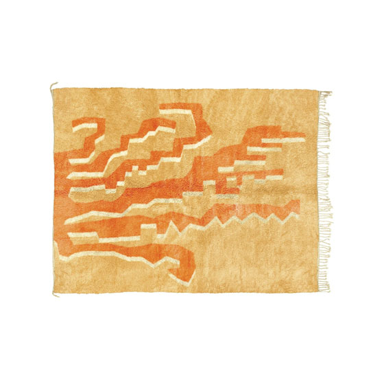 Agave Żółty + Pomarańcz | Beni Rugs | Dywan, 153 x 214 cm Frędzle - Beni Rugs. Sklep internetowy HomeNook