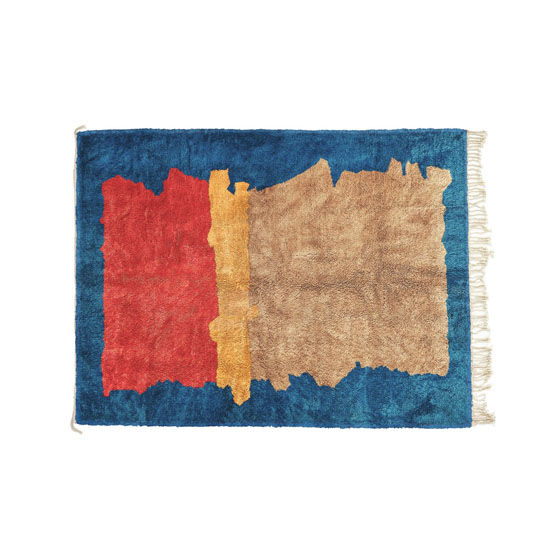 Fields - Niebieski | Beni Rugs | Dywan, 153 x 214 cm Frędzle - Beni Rugs. Sklep internetowy HomeNook
