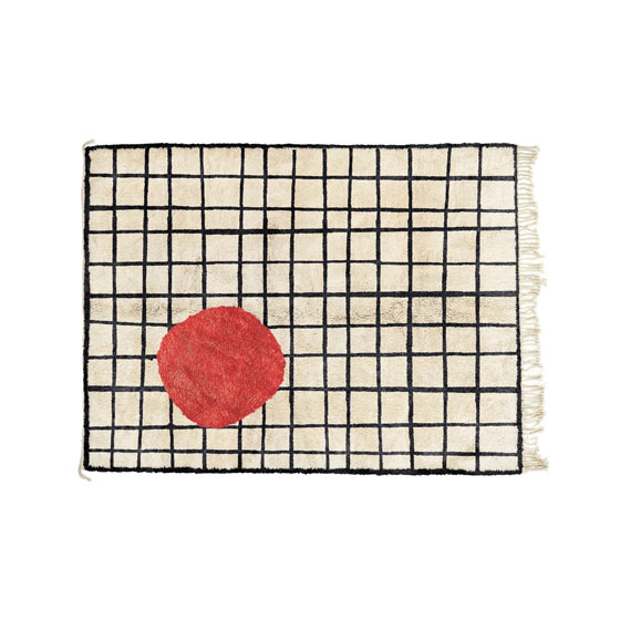 Dot - Czerwony | Beni Rugs | Dywan, 153 x 214 cm Frędzle - Beni Rugs. Sklep internetowy HomeNook