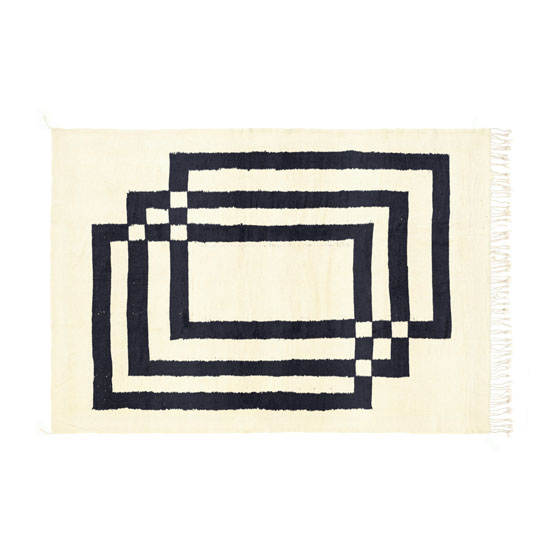 Trio | Beni Rugs | Stwórz Dywan, Natural Wool Midnight Black - Beni Rugs. Sklep internetowy HomeNook