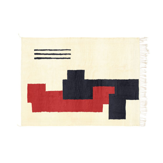 Duo | Beni Rugs | Stwórz Dywan, Midnight Black Scarled Red - Beni Rugs. Sklep internetowy HomeNook