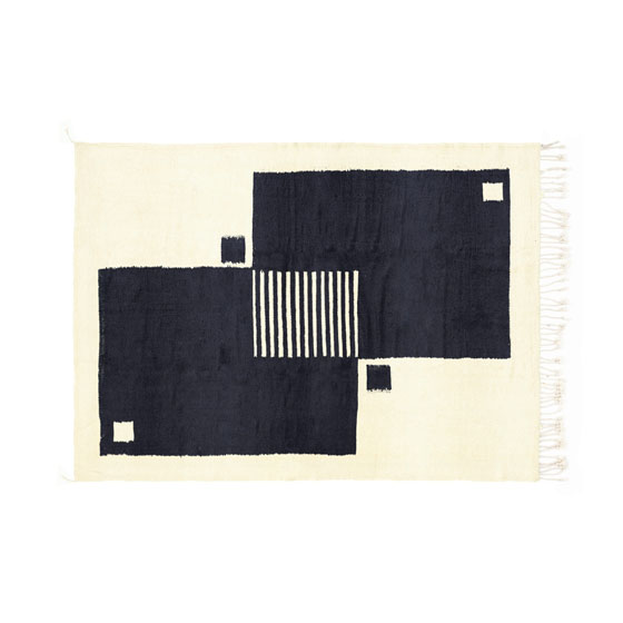 Intersect | Beni Rugs | Stwórz Dywan, Natural Wool Midnight Black - Beni Rugs. Sklep internetowy HomeNook