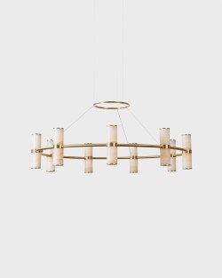 PARS Chandelier | ANOUR | Lampa wisząca z onyksu